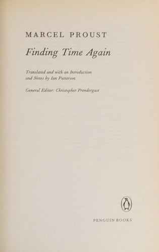 Marcel Proust, Christopher Prendergast - Modern Classics: In Search of Lost Time Volume 1 - Way By Swanns