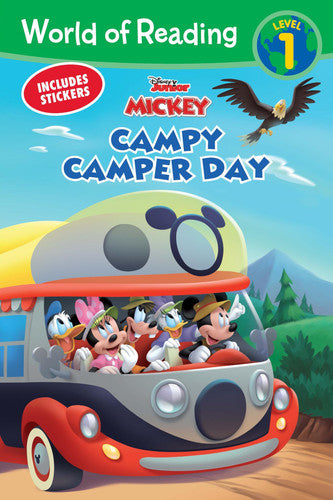Disney Book Group - World of Reading: Mickey Mouse Mixed-Up Adventures Campy Camper Day (Level 1 Reader)