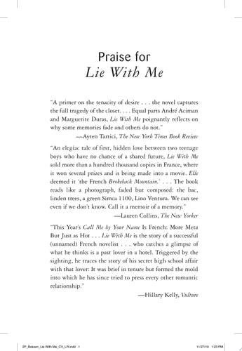 Philippe Besson - Lie With Me A Novel
