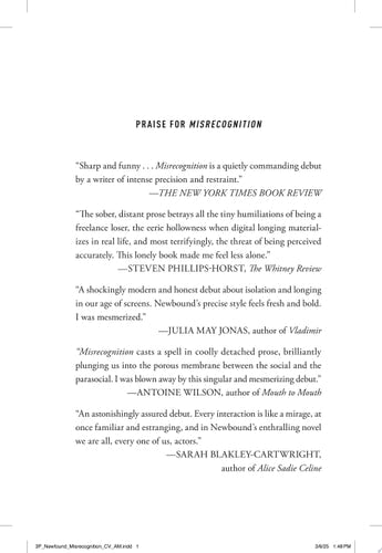 Madison Newbound - Misrecognition A Novel