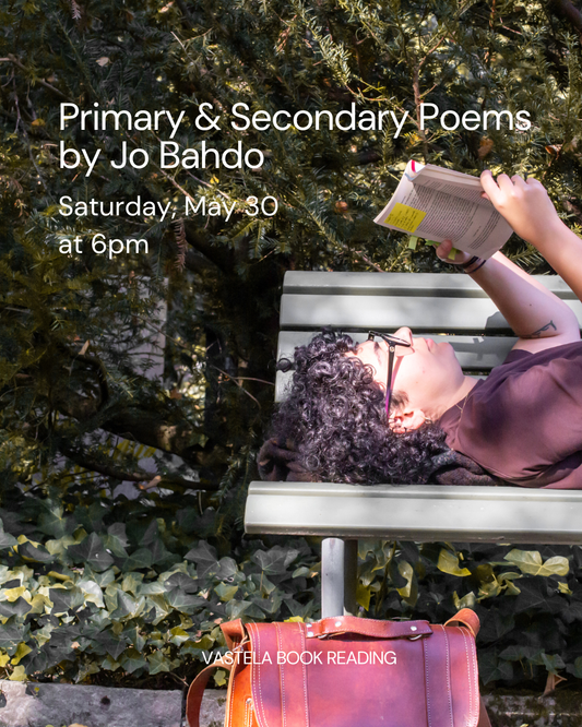 Book Reading - Primary and Secondary Poems by Jo Bardo