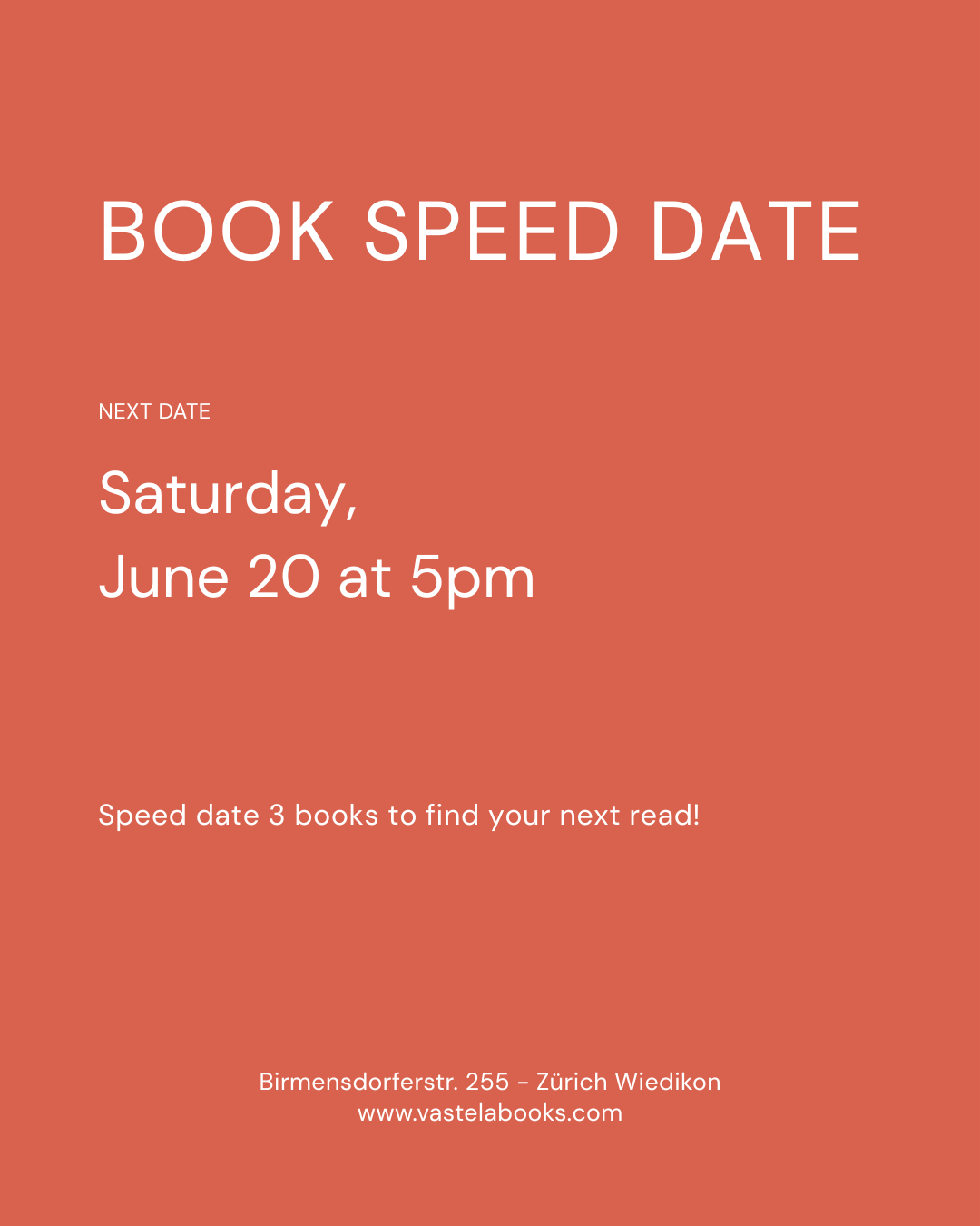Book Speed Date