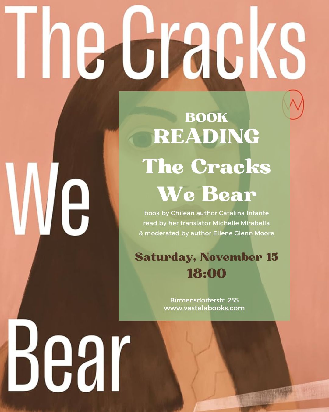 Book Reading - The Cracks We Bear (November 15)